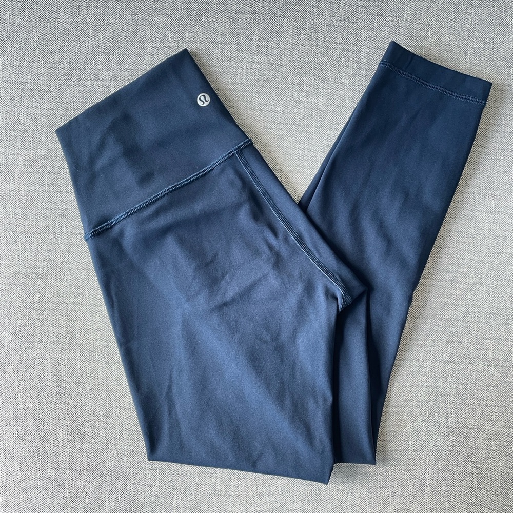 lululemon athletica Navy Blue Crop Leggings
